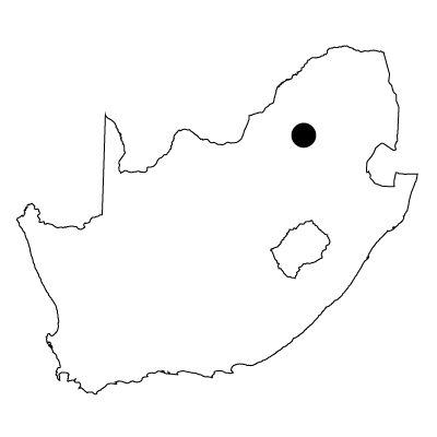 南アフリカ共和国無料フリーイラスト｜首都(白)